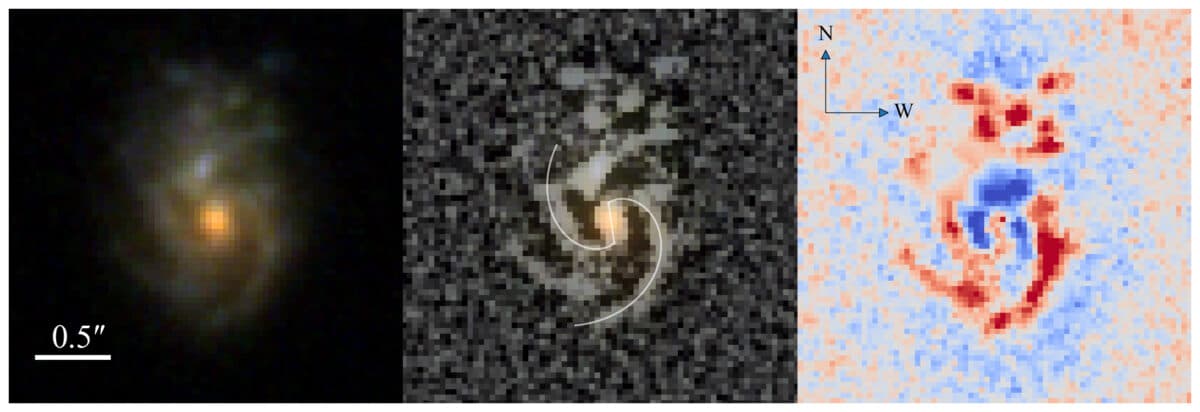 Astronomers discover ancient barred spiral galaxy